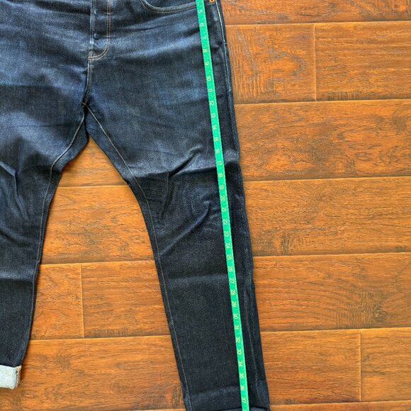 GAP 1969 Kaihara Japanese Selvedge Denim Pants -  36 x 30 Slim Fit - Raw Indigo - Picture 4 of 8